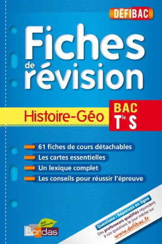 Histoire-géo, bac terminale S : fiches de révision