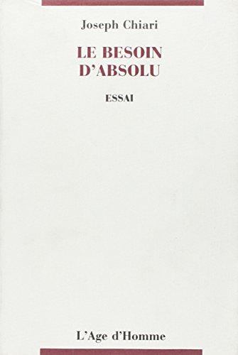 Le Besoin d'absolu