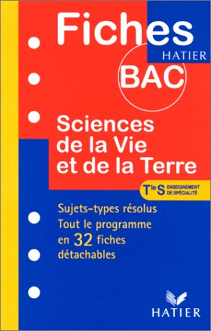 fiches bac sciences de la vie et de la terre - terminale s, spécialité