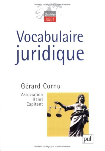 Vocabulaire juridique