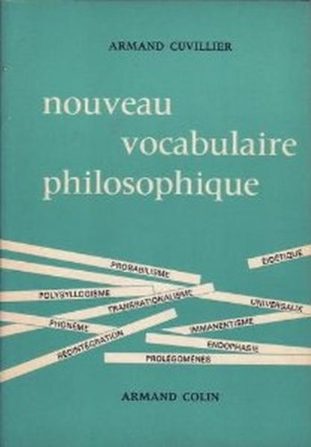 nouveau vocabulaire philosophique