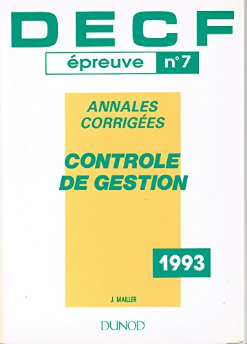 Decf 7/93 Contr.Gestion