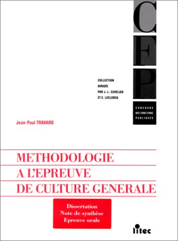 Méthodologie à l'épreuve de culture générale