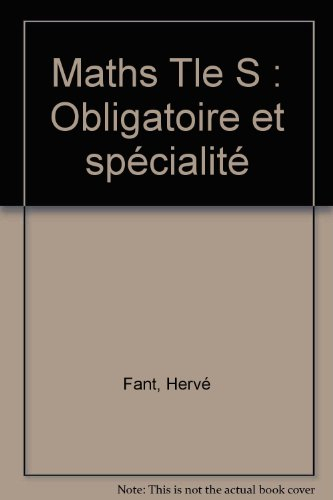 Maths obligatoire et spécialité, terminale S : les fiches