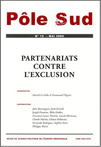 Pôle Sud, n° 12. Partenariats contre l'exclusion