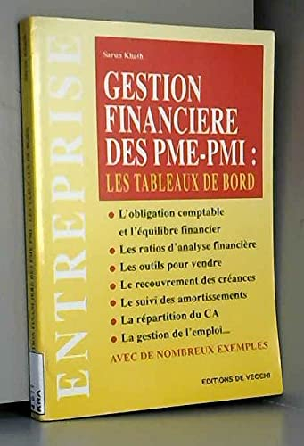 Gestion financière des PME-PMI : les tableaux de bord
