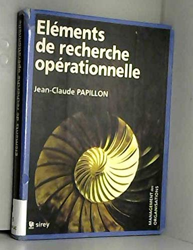 Eléments de recherche opérationnelle