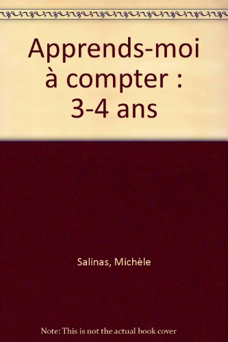 apprends-moi à compter, 3-4 ans