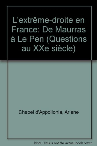 extrême droite en france, numéro 3, nouvelle édition