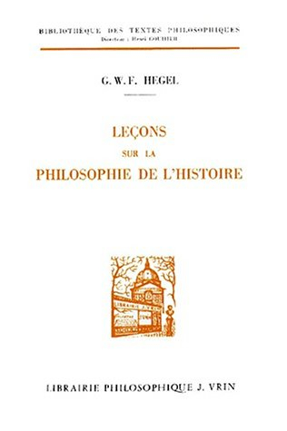 Leçons sur la philosophie de l'histoire