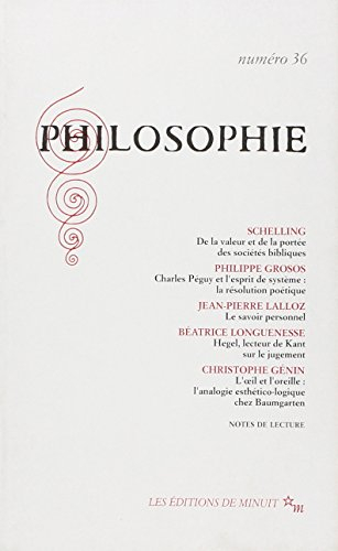 philosophie, numéro 36