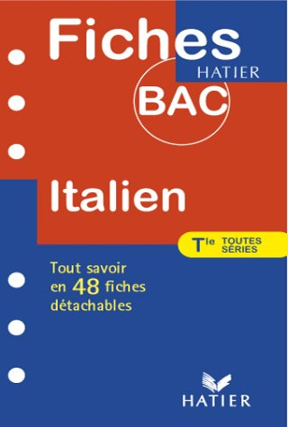 fiches bac italien, terminales toutes séries