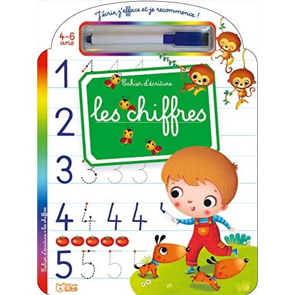 Les chiffres : cahier d'écriture