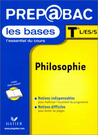 Philosophie, cours, terminales L, ES, S