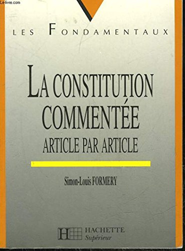 la constitution commentée : article par article