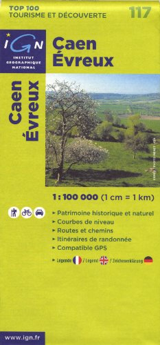 Caen Evreux : 1/100000