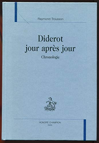 Diderot jour après jour : chronologie
