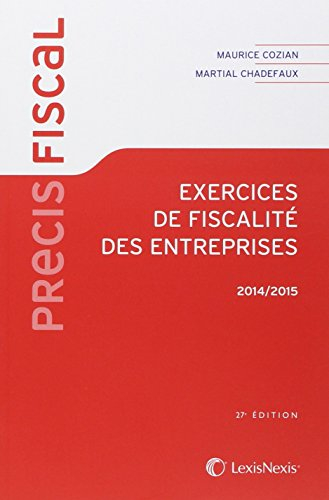 Exercices de fiscalité des entreprises : 2014-2015