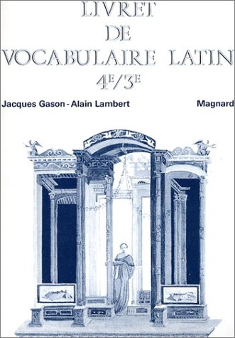 Invitation au latin, 3e : livret de vocabulaire
