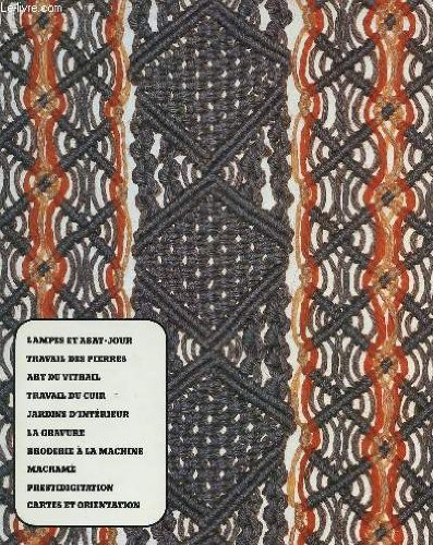 lampes et abat jour, travail des pierres, art du vitrail, travail du cuir, jardins d'interieur, la g