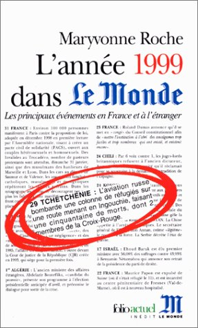 L'année 1999 dans Le Monde : les principaux événements en France et à l'étranger