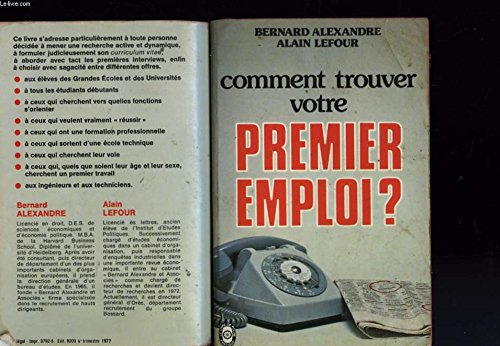comment trouver votre premier emploi