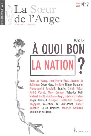 Soeur de l'ange (La), n° 2. A quoi bon la nation ?