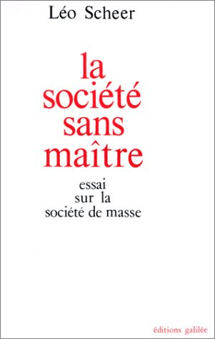 La Société sans maître : essai sur la société de Marx