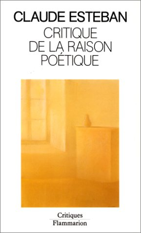 Critique de la raison poétique