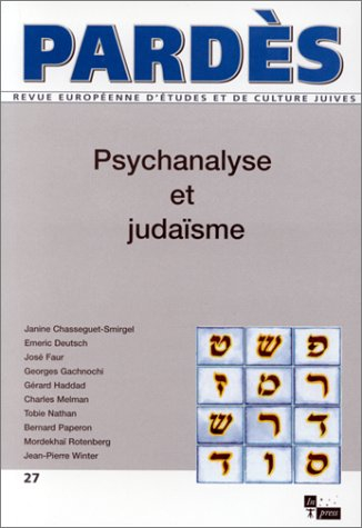 Pardès, n° 27. Psychanalyse et judaïsme