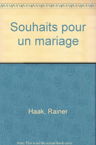 souhaits pour un mariage