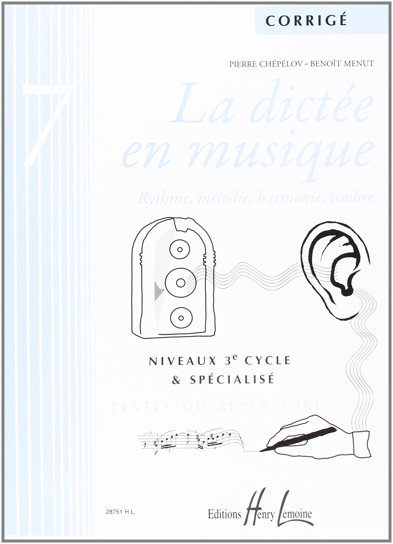 La dictee en musique vol.7 - corrige