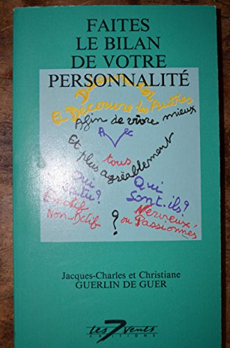 Faites le bilan de votre personnalité