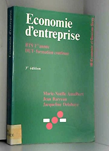 Economie d'entreprise : BTS 1re année