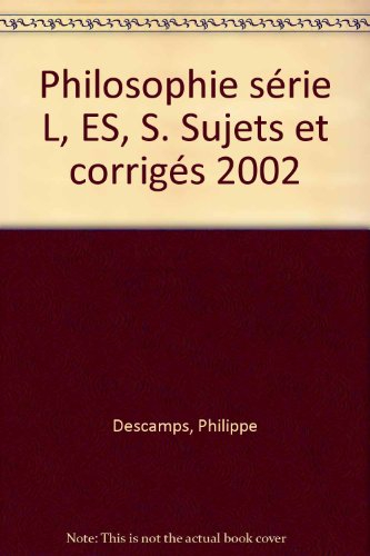 Philosophie, L, ES, S