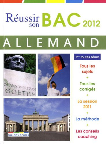 Allemand LV1-LV2, terminales S, ES, L et techno : bac 2012