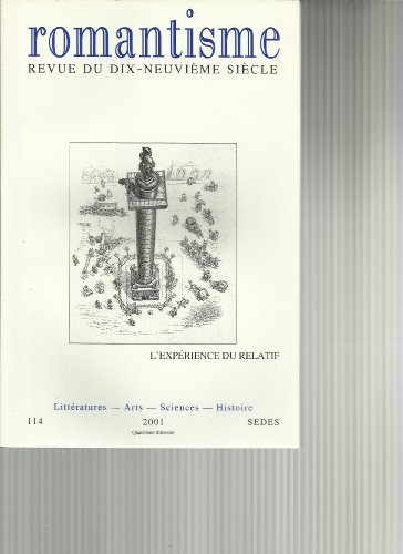 Romantisme, n° 114. L'expérience du relatif
