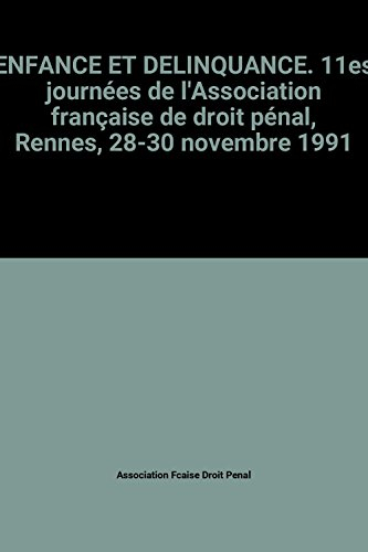 Enfance et délinquance