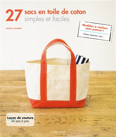 27 sacs en toile de coton : simples et faciles