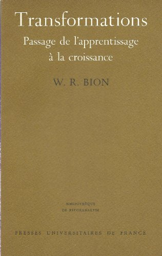 Transformations : passage de l'apprentissage à la croissance