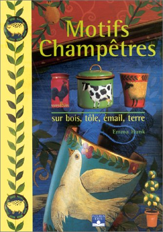 Motifs champêtres sur bois, tôle, émail, terre