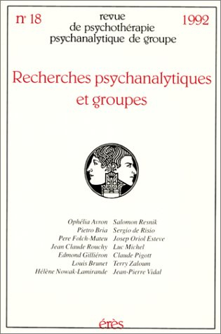 recherches psychanalytiques et groupes, numéro 18
