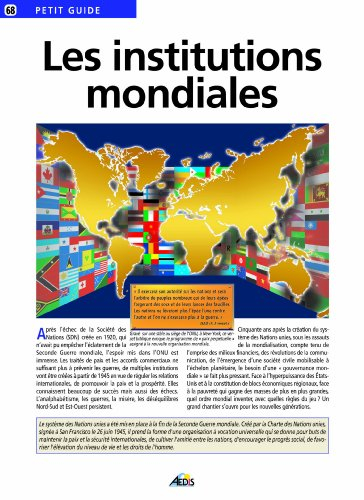 Les institutions mondiales