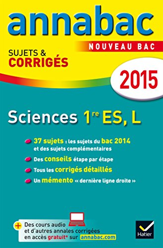 Sciences 1re ES, L : nouveau bac 2015