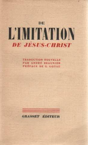 L'imitation de Jésus-Christ
