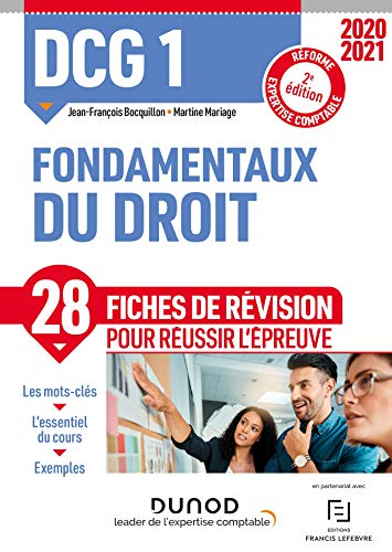 DCG 1, fondamentaux du droit : 28 fiches de révision pour réussir l'épreuve : réforme expertise comp