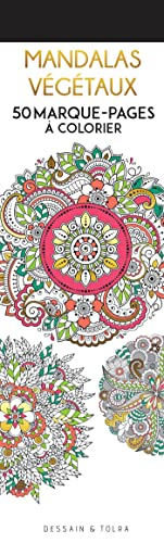 Mandalas végétaux : 50 marque-pages à colorier