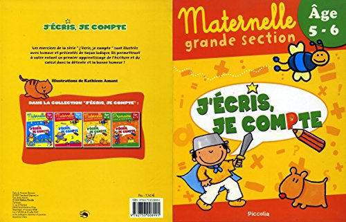 J'écris, je compte, maternelle grande section, âge 5-6