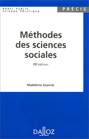 methodes des sciences sociales. 10ème édition