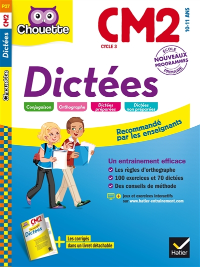 Dictées CM2 cycle 3, 10-11 ans